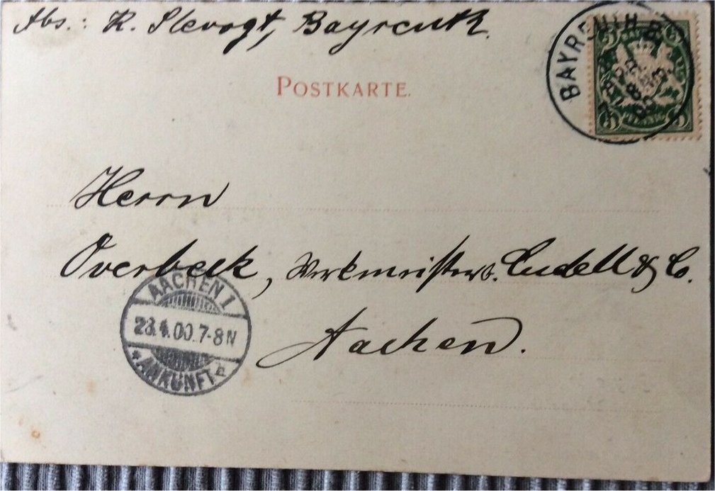 Postkarte 1900 v