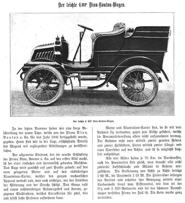 de Dion 1901