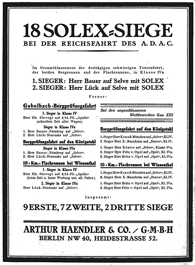 Solex-Werbung