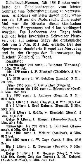 Bericht Gabelbach-Rennen