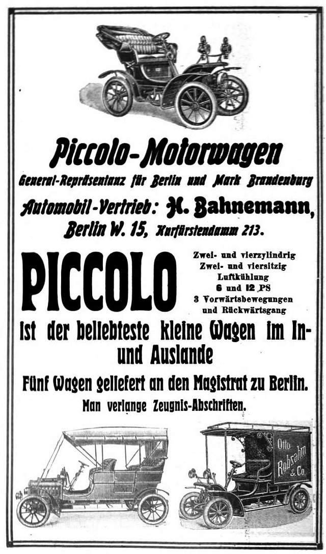 piccolo 1907