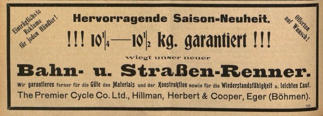 Werbung 1909